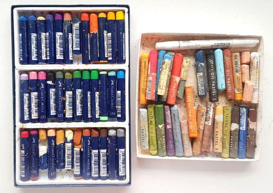 Фабер Кастелл и смесь MUNGYO и Sennelier