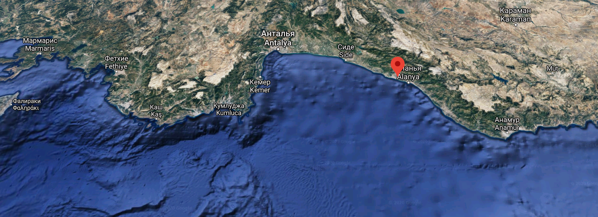 г. Конаклы на Google maps