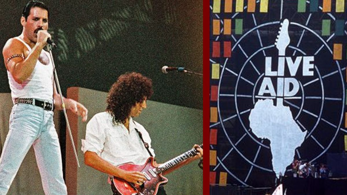 группа Queen на Live Aid в 1985 году. Источник: DoYouRemember?
