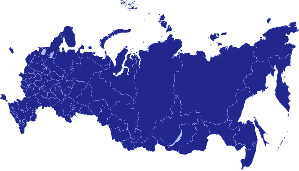 Карта россии 2010 года