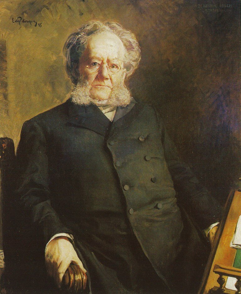 Эйлиф Петерсен. Портрет Генрика Ибсена. 1895