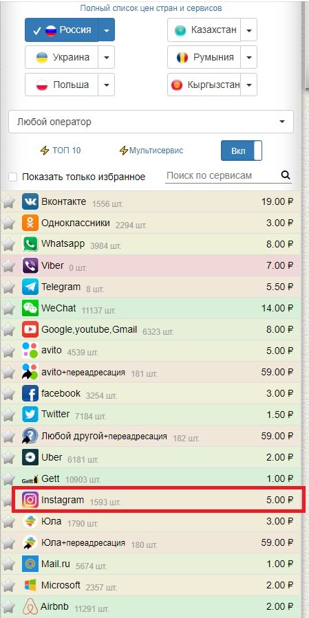 Стоимость номера для регистрации стОит всего 5 рублей.