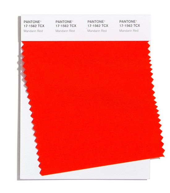 Pantone. Красный мандарин. Источник фото сайт: https://clck.ru/Rkmnq