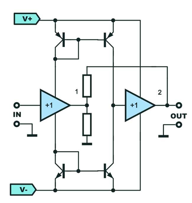 Упрощенная схема усилителя