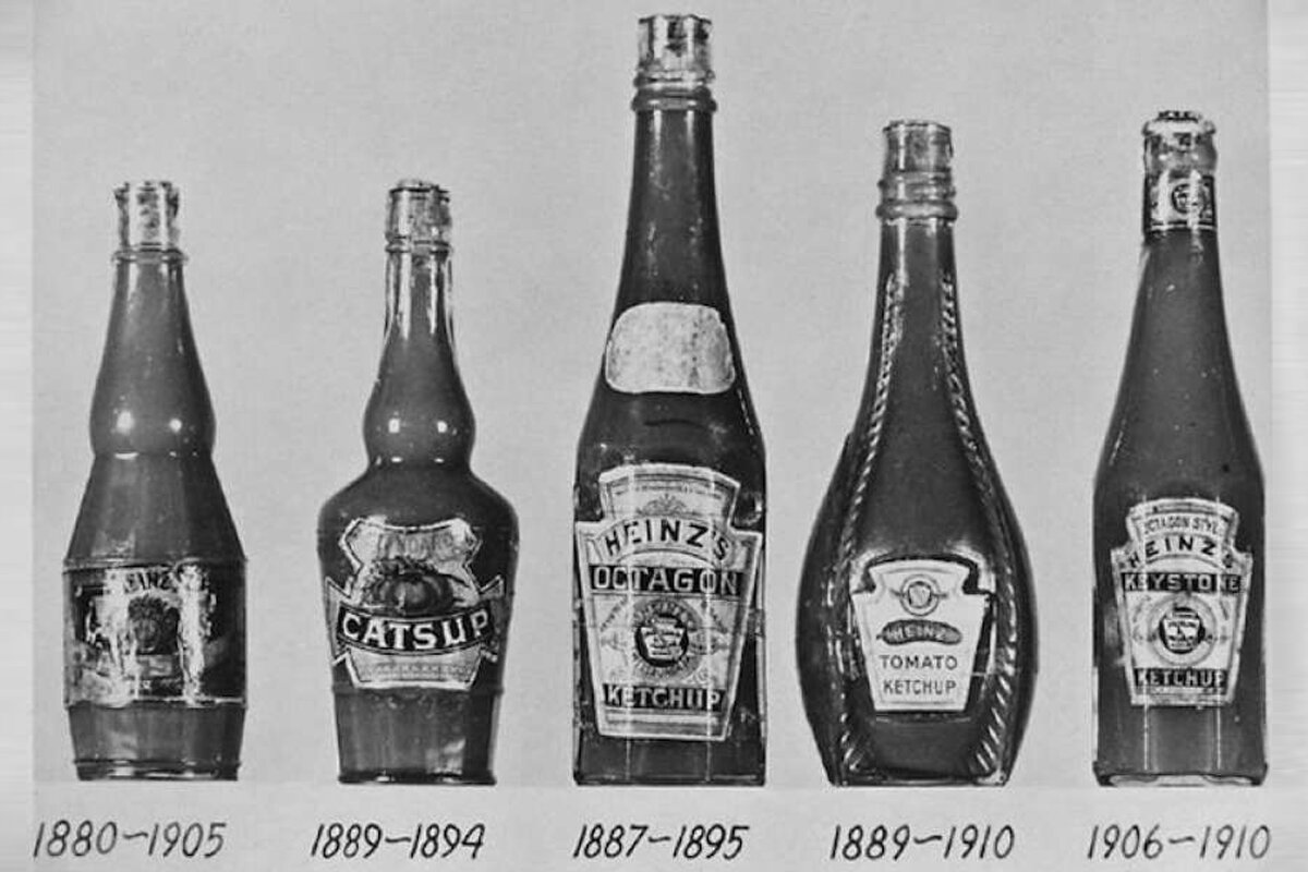 Возникновение упаковки. Самые первые упаковки. История развития упаковки. Heinz ketchup bottle. История упаковки продуктов.