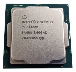 Процессор Intel Core i3-10100F. Стоит в районе 7-8к.
