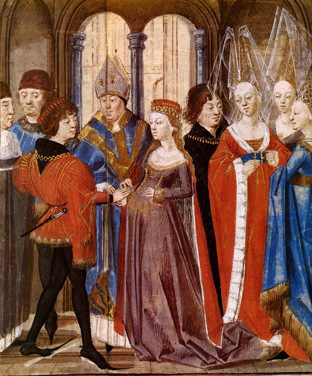 Свадьба Филиппа Августа и Изабеллы де Хайнаут  1180 г.
