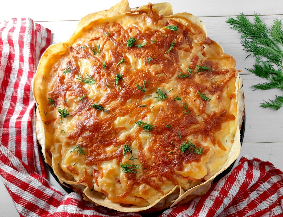 Пирог с куриными сердечками рецепт