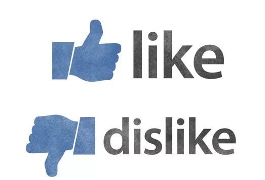 Значки лайка и дизлайка