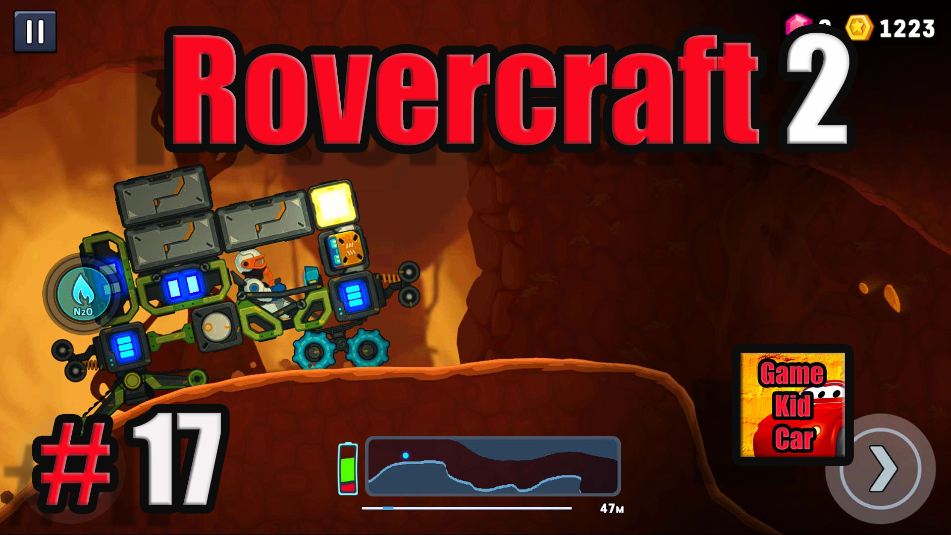 Rovercraft 2 ПРОХОЖДЕНИЕ ИГРЫ! Ровер Крафт 2!ПЛАНЕТА МАРЕНА!КОНСТРУКТОР  АВТОМОБИЛЯ! # 17