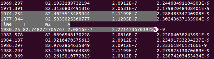 Блок как бы прямоугольный. Но короткая строка выбивается. В режиме virtualedit блок будет реально прямоугольный. Обратите внимание еще на одну тонкость: если столбцы визуально не выровнены, то структура таблицы не страдает, а вот блок заезжает куда не надо.
