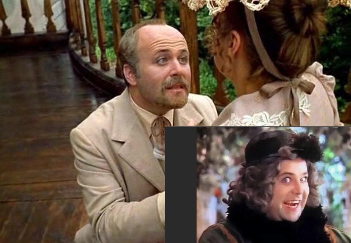 Калягин в фильме "Неоконченная пьеса..." 1977 г. и в комедии "Здравствуйте, я ваша тетя!" 1975 г. Разница в килограммах - налицо и на лицо