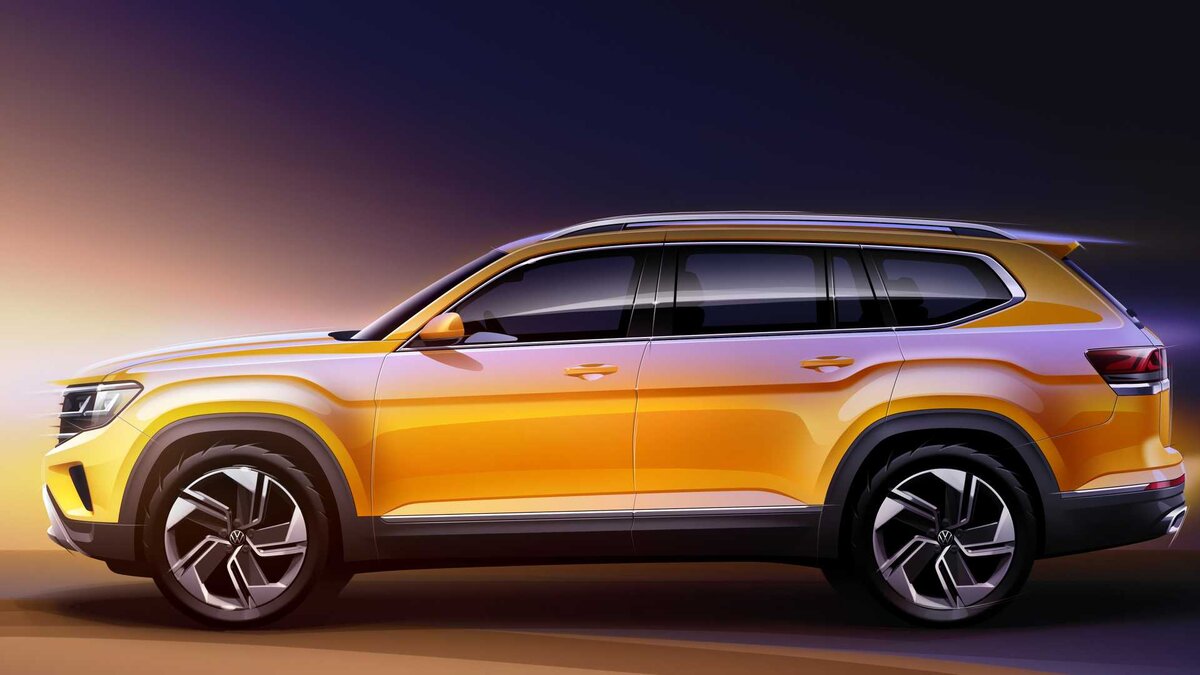 Ренедер обновленного Volkswagen Atlas, 2019 год