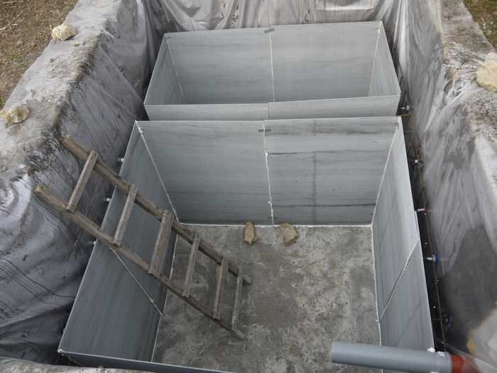 Выгребная яма из бетонных колец в частном доме: устройство и схемы