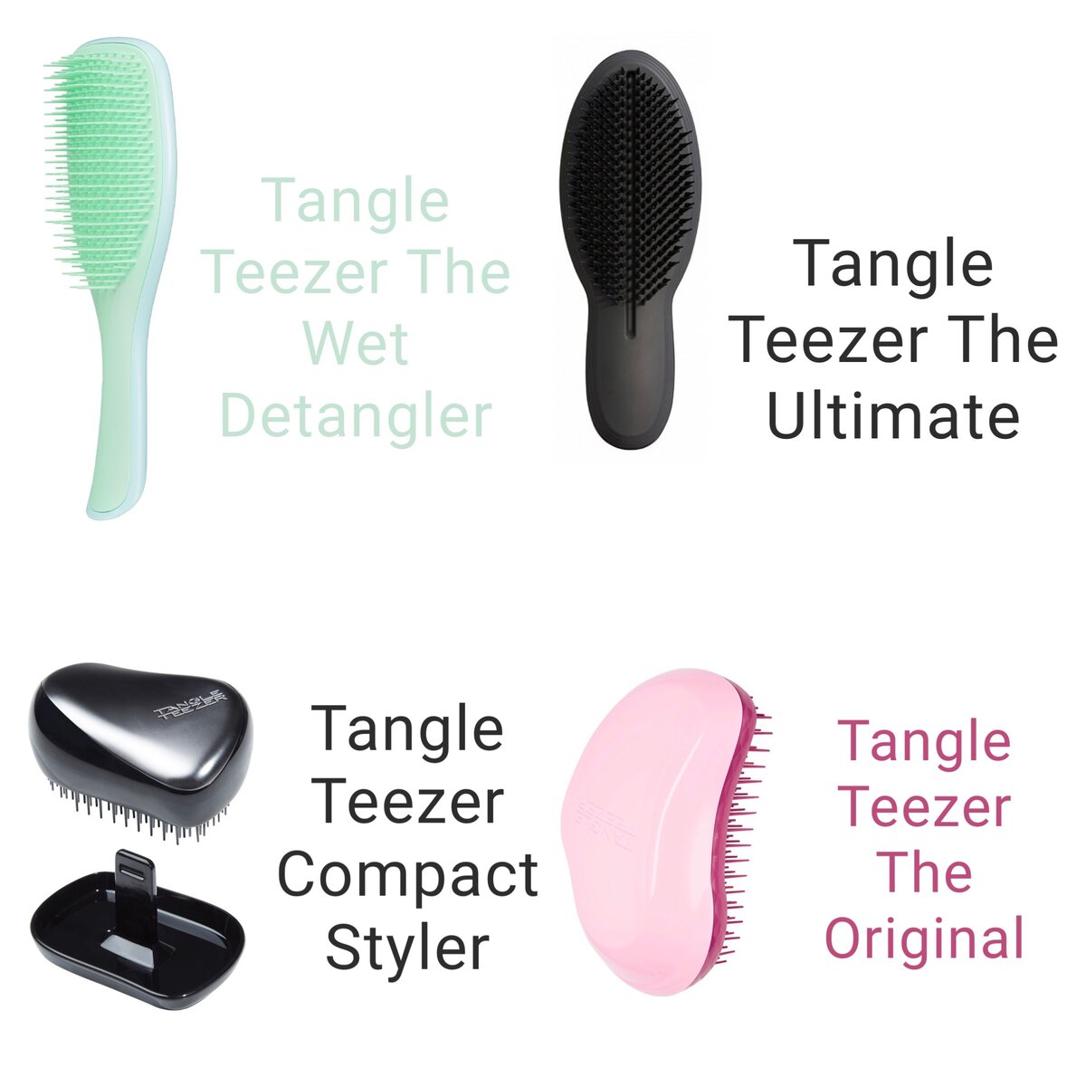 Самые популярные модели Tangle Teezer.