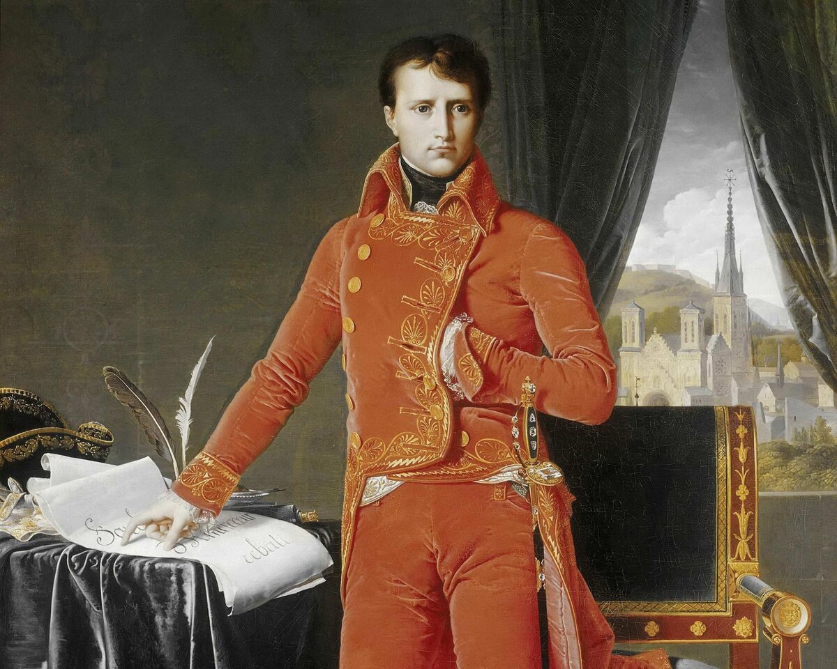 Бонапарт — первый консул, 1803−1804 гг. Жан-Огюст-Доминик Энгр. Источник: Le Grand Curtius Museum