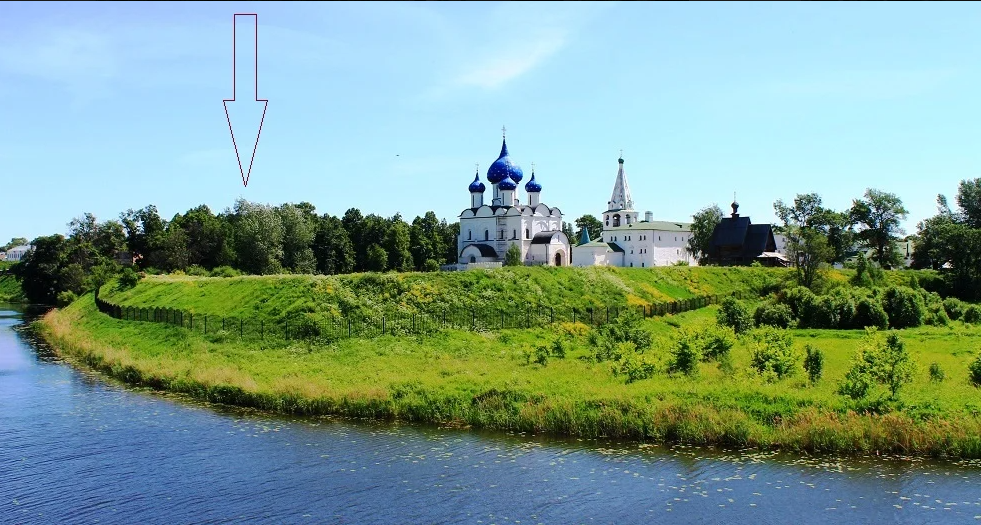 Место княжеского Детинца, последнего рубежа обороны Суздаля