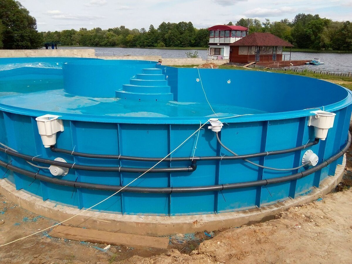 Пример бассейна из полипропилена