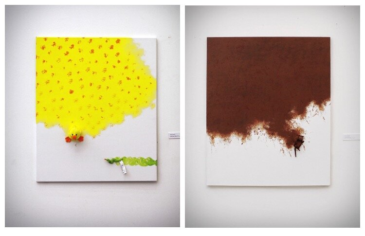    Фото: коллаж из работ учеников техники бегемотописи Клара Хоменко