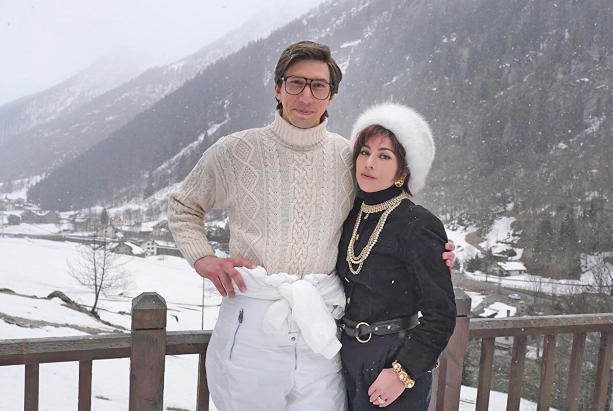    Кадр со съемок фильма «Дом Gucci»