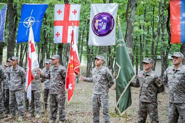    Грузинские солдаты Mod.gov.ge