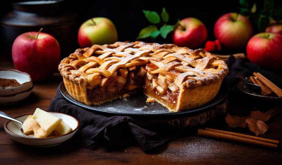 Рецепт яблочного пирога на сковороде с видео и фото пошагово | Меню недели