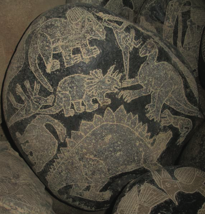 «Страница» из «Энциклопедии динозавров» Ики.