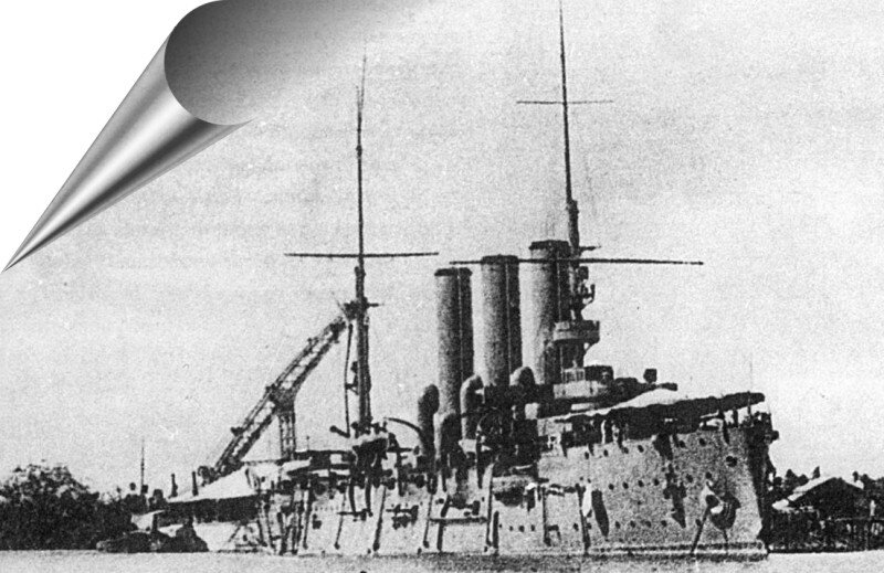 Бронепалубный крейсер "Диана" в Сайгоне.