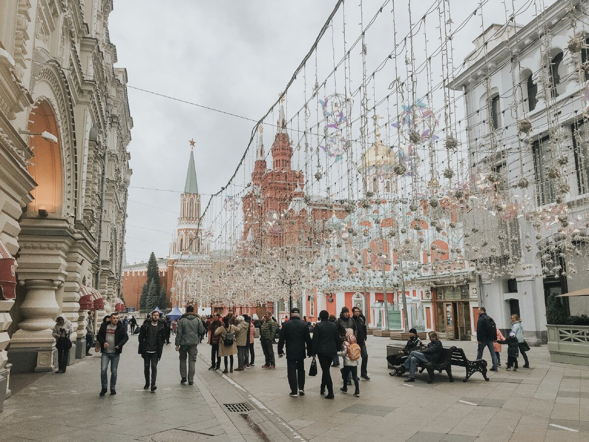 арбат в москве зимой