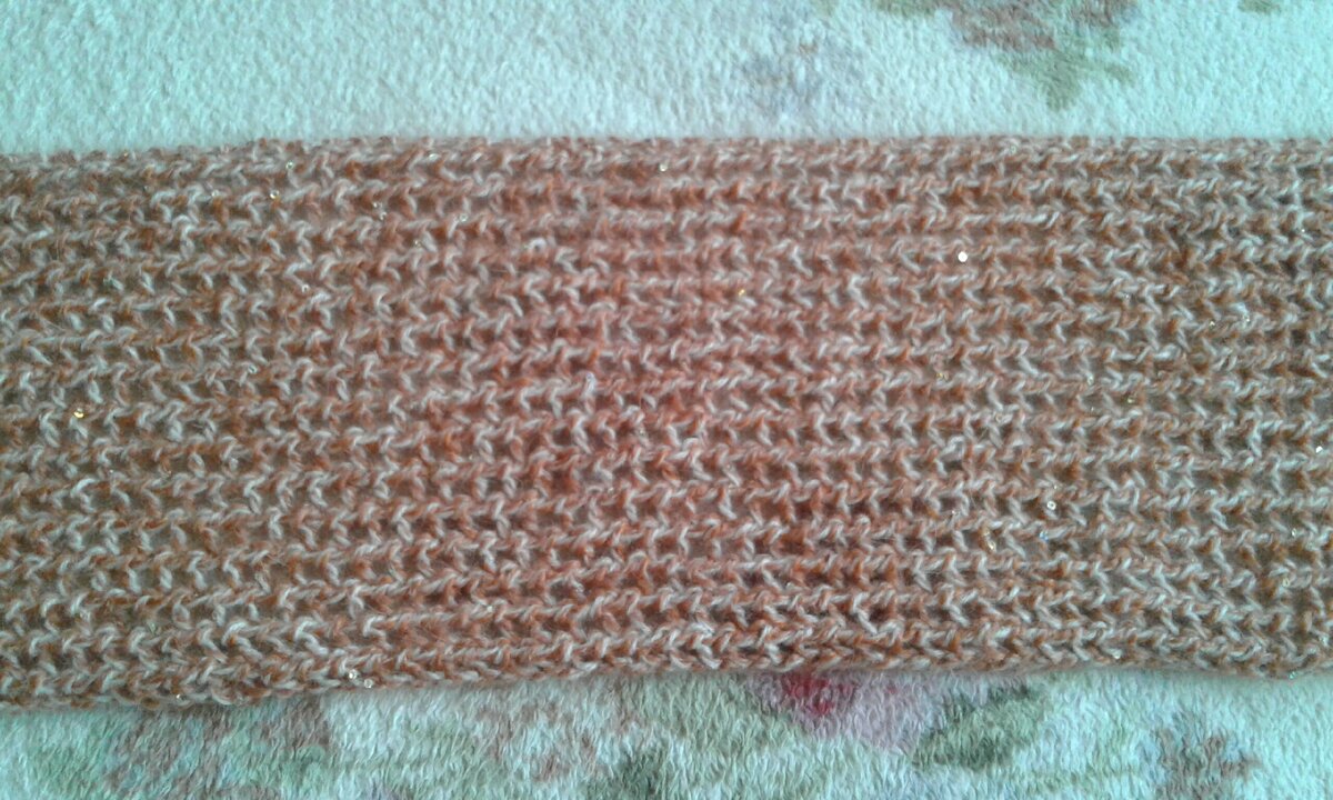 Шарф из мохера+акрил с шерстью от Alize