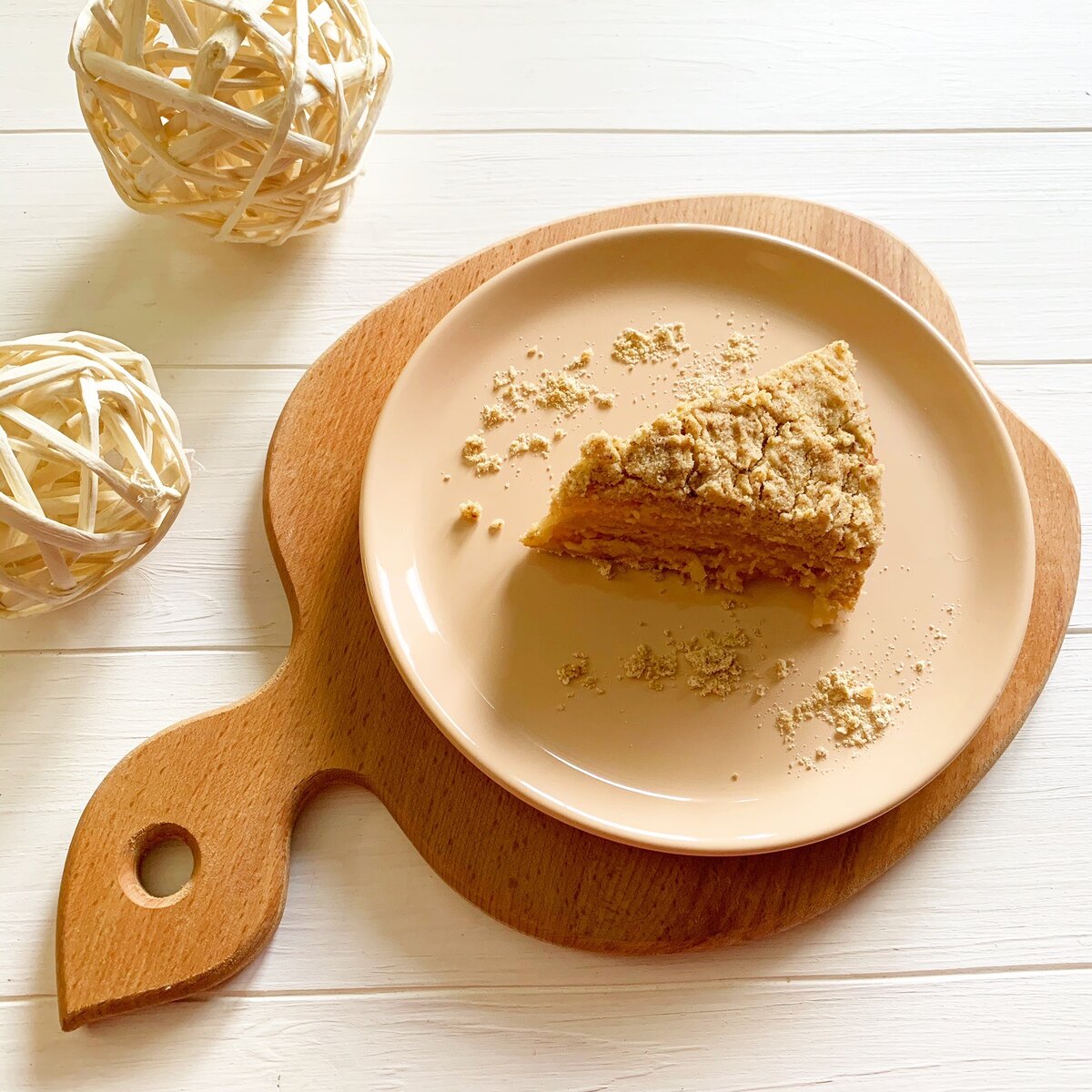 Насыпной яблочный пирог