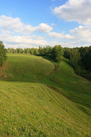 Въезд на городище Ярополча-Залесского