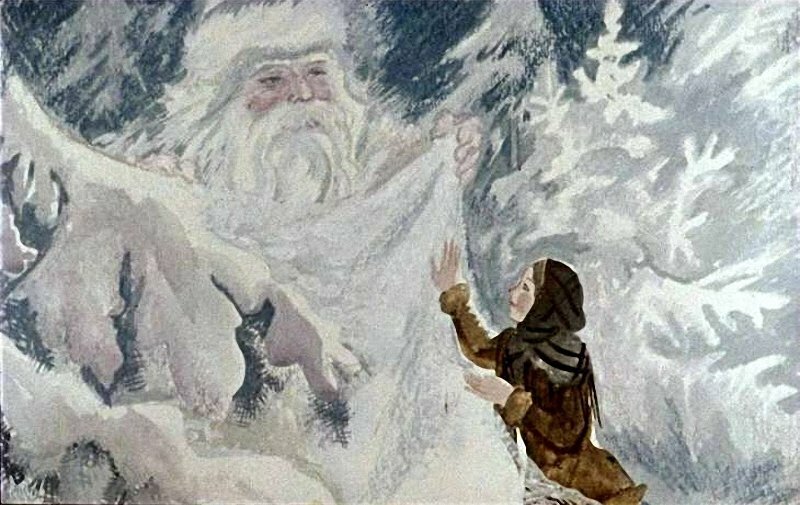 Морозко, возможно, даже не выглядел как человек. В сказке он карабкался по веткам.