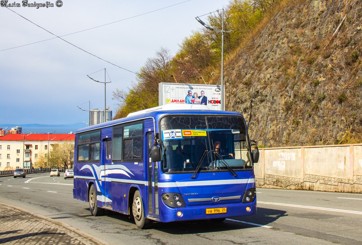 Автобус Daewoo BM090 на маршруте Владивостока. Фото: Максим Фандюшин