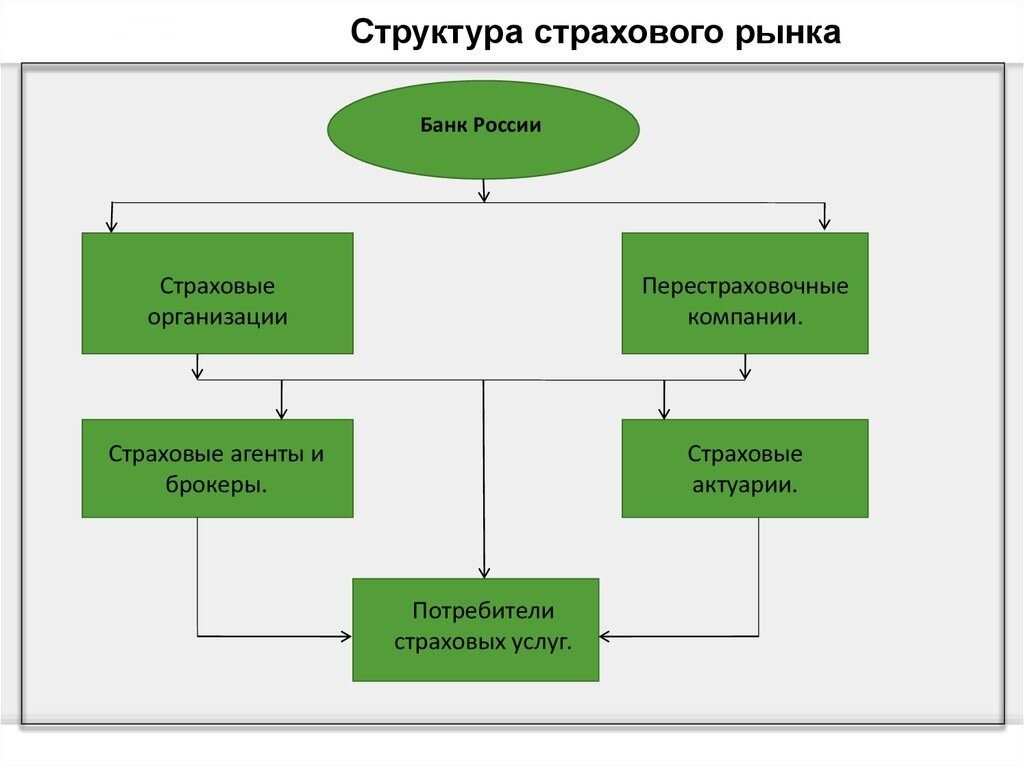 Основные элементы страхования схема