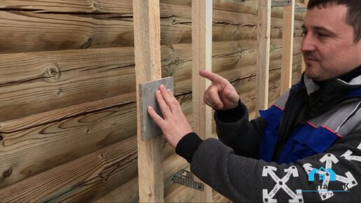 Утепляем фасад бруса под зимнее проживание | Эковата-МСК - строим и ...