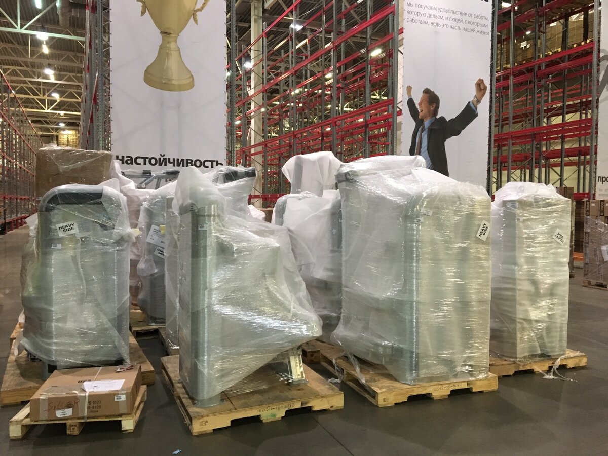 Склад, подготовка оборудования к отгрузке в г Баранаул