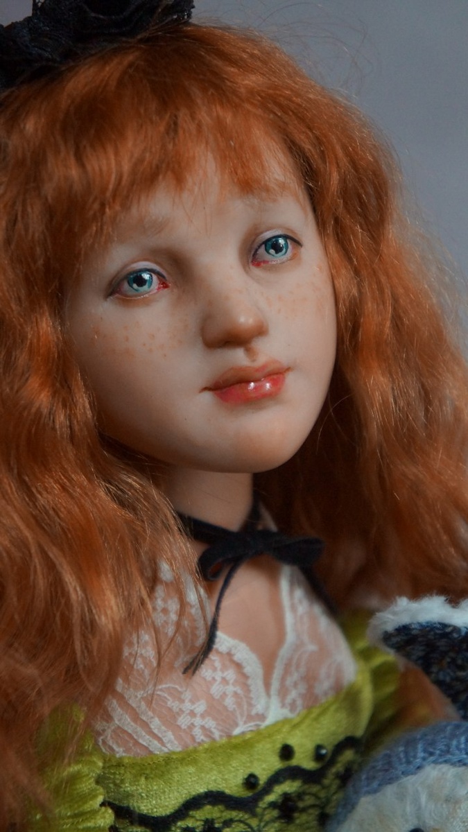 Леночка. Авторская подвижная кукла