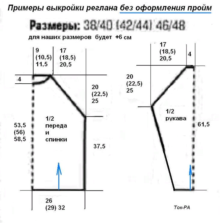 Выкройка пуловера оверсайз