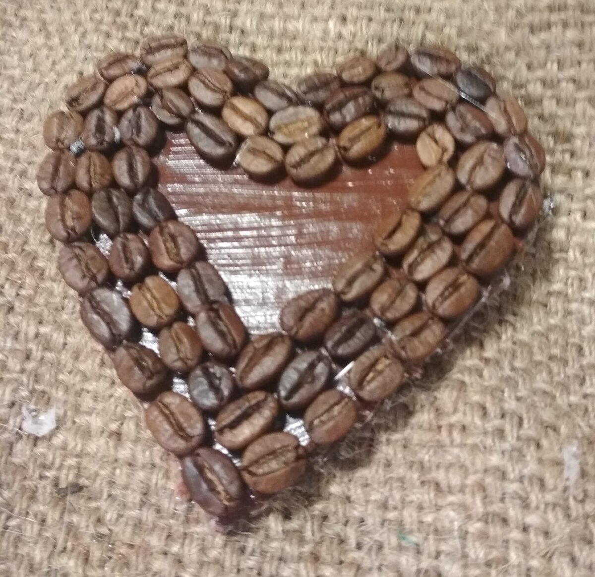 Ароматное кофейное сердце своими руками