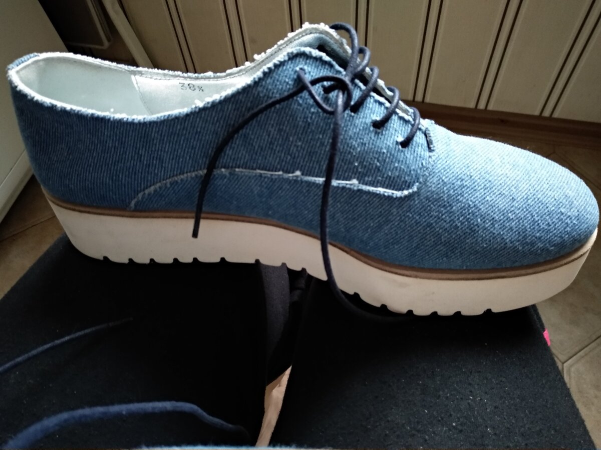 Джинсовые лоферы - фото автора.