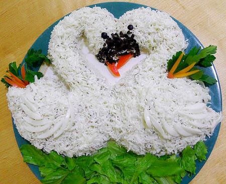 💞 Салат "Лебединая верность"