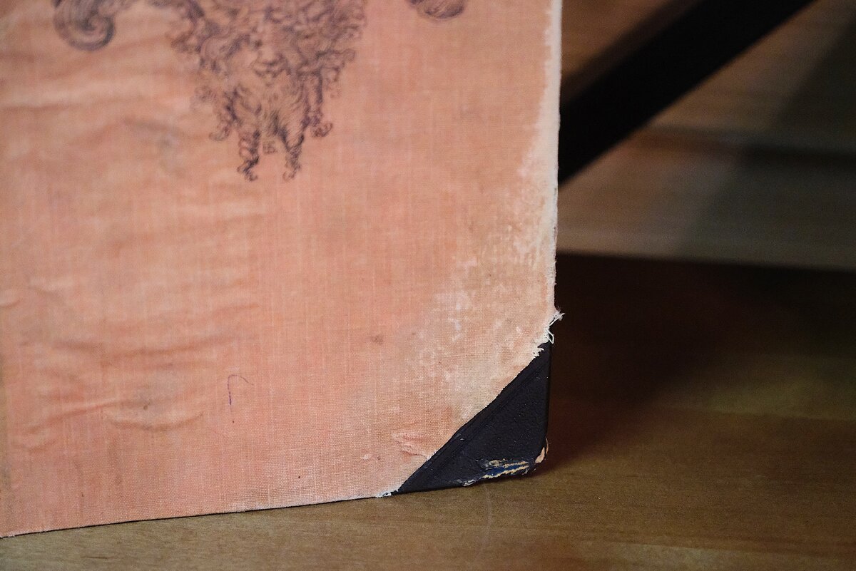 Состояние книги до реставрации (листайте галерею).