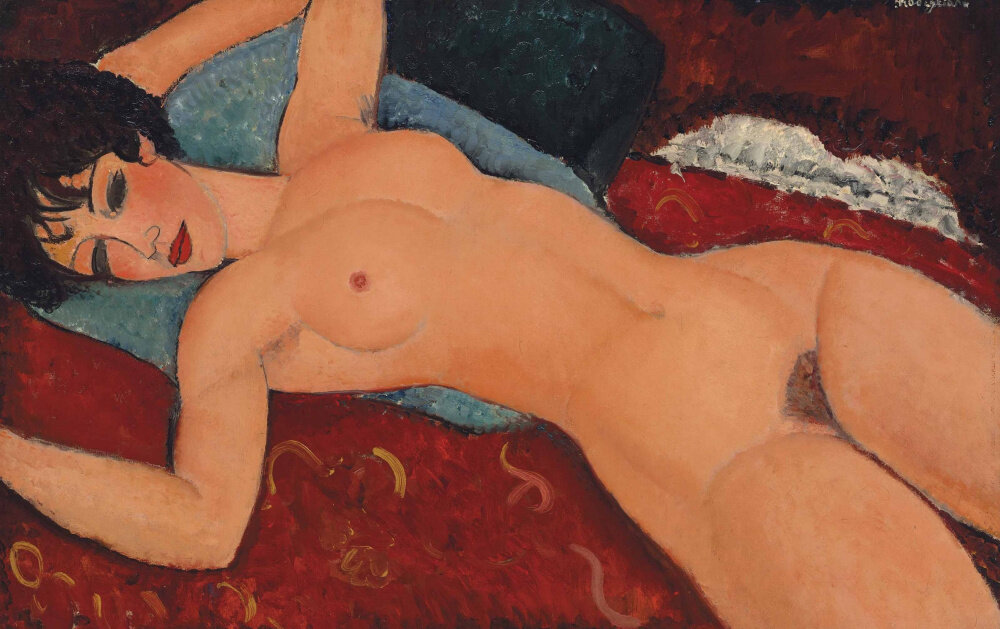 Лежащая обнаженная, 1917 год