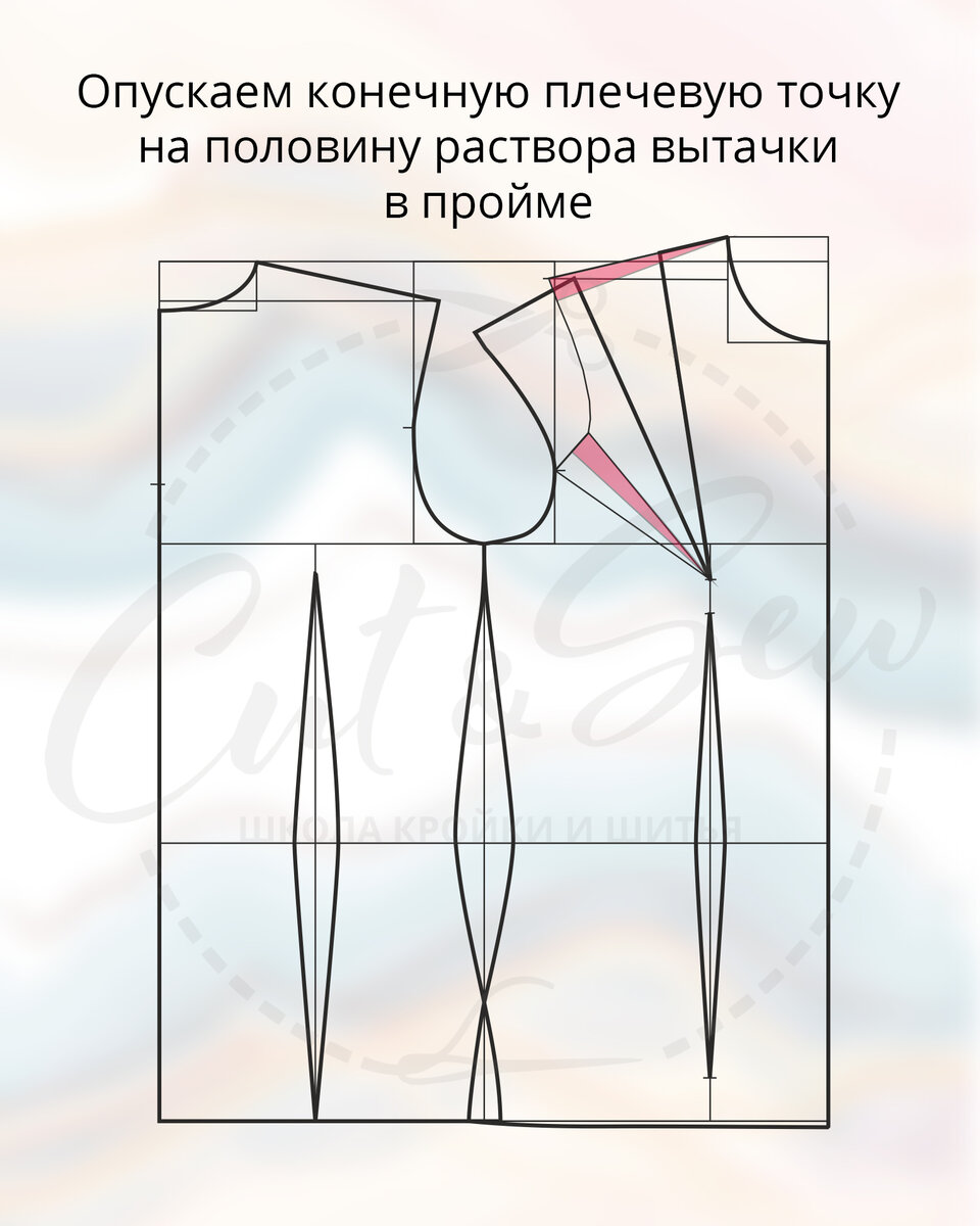 корректировка выкройки на большую грудь фото 83