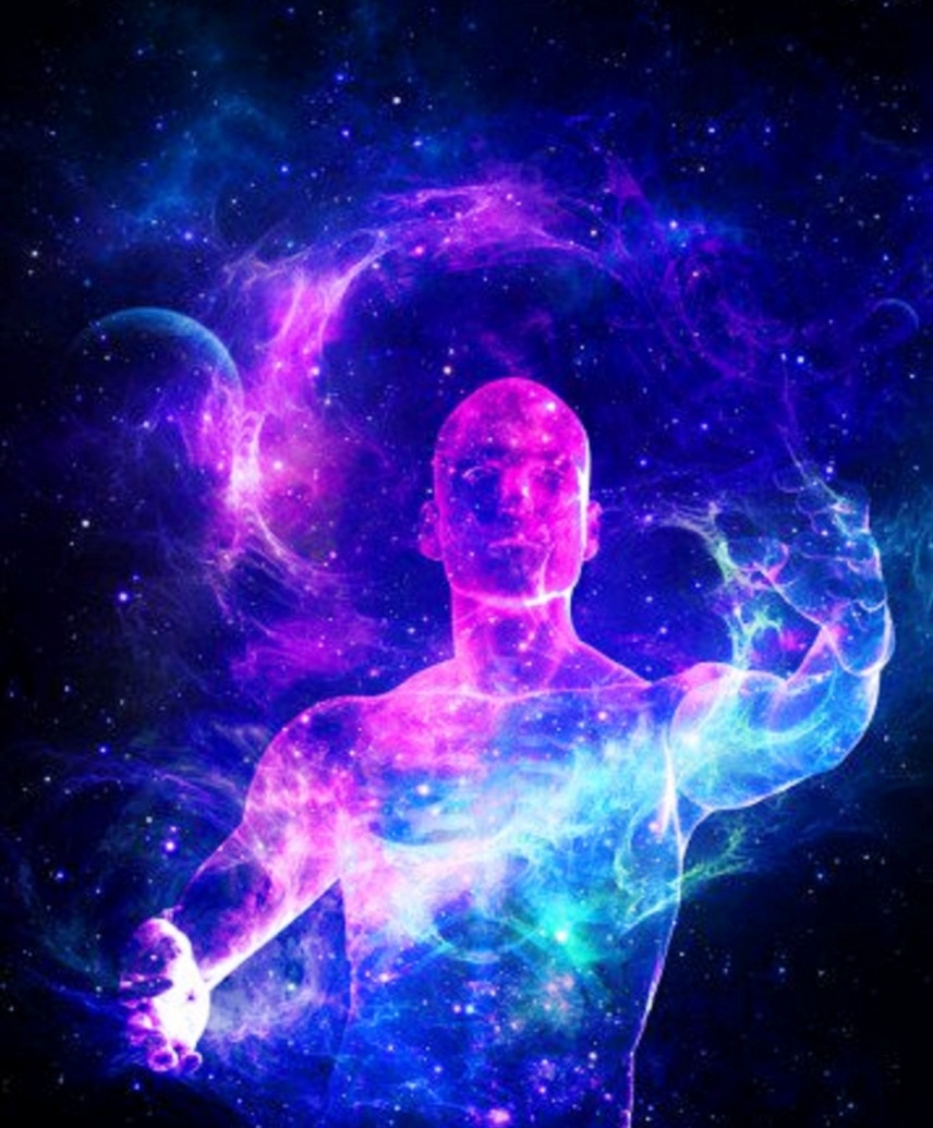 Иллюстрация сверхчеловека.В абстракционом виде.