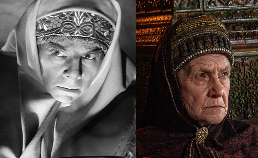 Ефросинья Старицкая в исполнении Серафимы Бирман (1945 г.) и Людмилы Чирковой (2020 г.). Источник фото Яндекс.Картинки