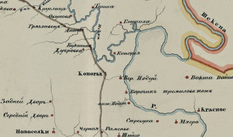 Из атласа Ярославской губернии 1839 года