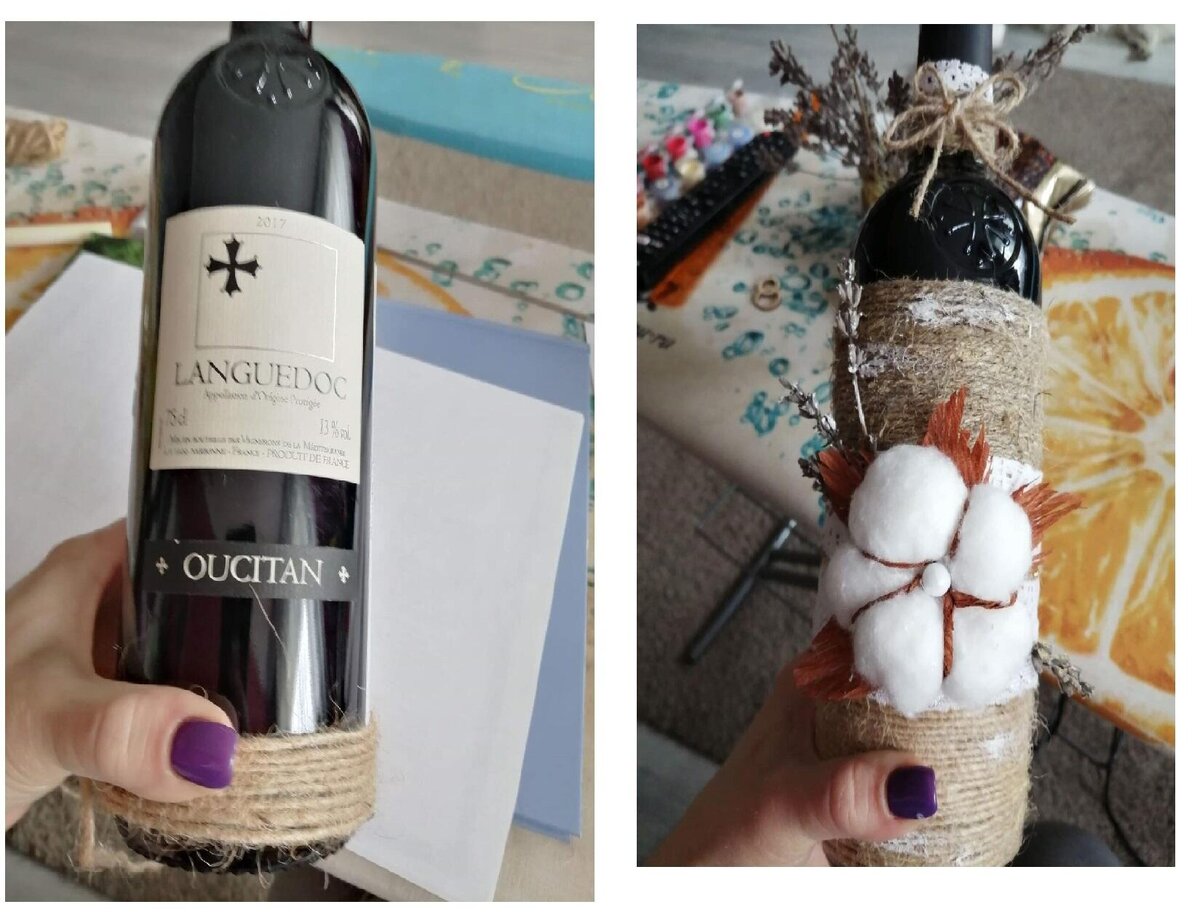 Кстати - эта бутылочка подарена на свадьбу, на которой мы были в эти выходные