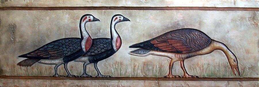 Фреска «ГУСИ» (роспись из гробницы в Медуме).